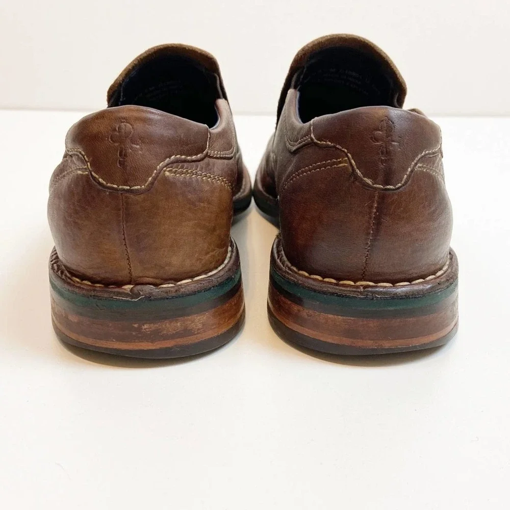 Cole Haan Brown Leather Slip-On Loafers